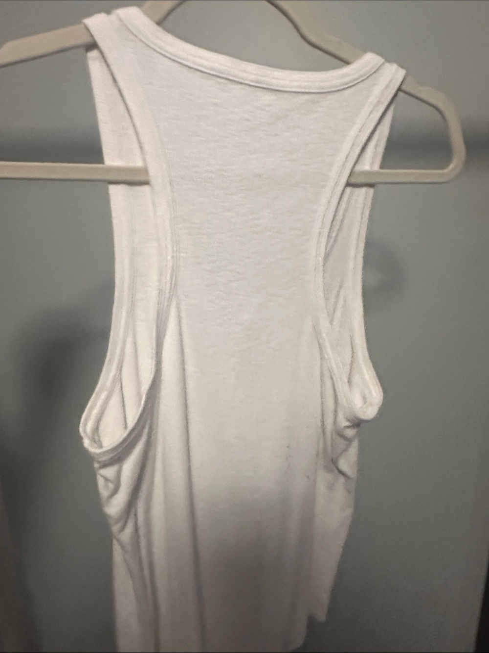 aerie White Ribbed Button-Front Tank - Picture 4 of 4